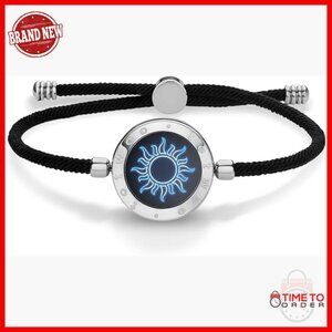 Smart Touch Bracelet for Couples, Long Distance Vibration & Light, Adjustable